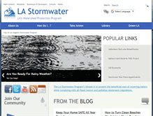 Tablet Screenshot of lastormwater.org